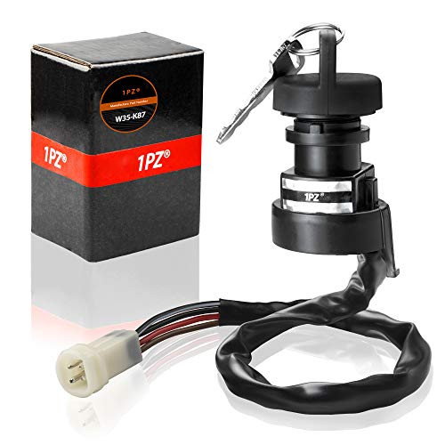 1PZ W35-K87 Ignition Key Switch for Yamaha Warrior 350 YFM350 1987 88 89 90 91 92 93 94 1995 Big Bear 350 YFM350 4x4 1990 1991 1992 1993 1994 Breeze 125 YFA125 1989 1991 1992 1993 1994 ATV