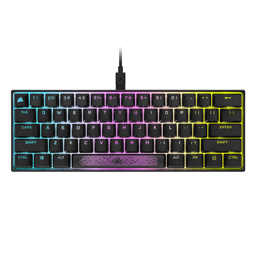 Corsair K65 RGB Mini 60% Mechanical Gaming Keyboard - Cherry MX Speed - Black (Renewed)