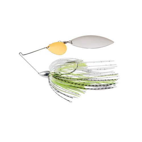 War Eagle Custom Lures Nickel Frame Tandem Willow Spinnerbait Spot Remover Skirt 3/4 oz.