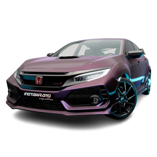 Avery Dennison SW900 Vinyl Film Car Wrap Series | Colorflow Satin Roaring Thunder | 551-S | (Sample 3in x 5in)