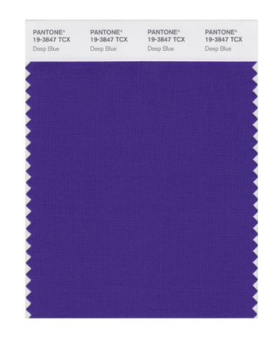 PANTONE SMART 19-3847X Color Swatch Card, Deep Blue