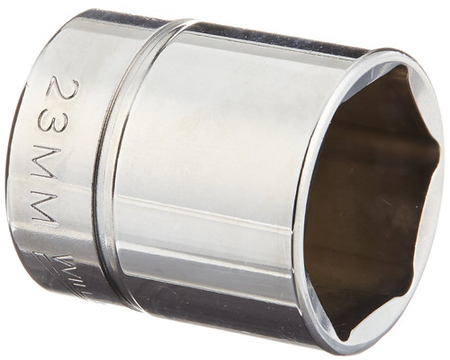 Williams BM-623 3/8 Drive Shallow Socket, 6 Point, 23mm