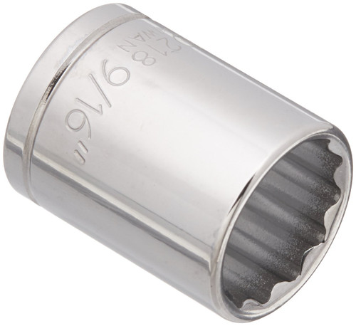 Williams 30218 1/4-Inch Drive Shallow 12-Point Socket, 9/16-Inch