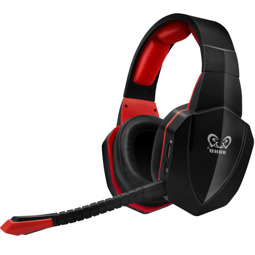 Wireless Gaming Headphones for Nintendo Switch PS5 PS4 PC Computer, PS5 Wireless Gaming Headset with Detachable Microphone Over Ear,Red