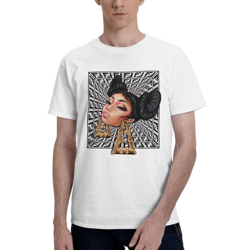 Nicki Rapper Singer Minaj Band Men's T Shirt Cotton Graphic Short Sleeve Clothing Medium Black