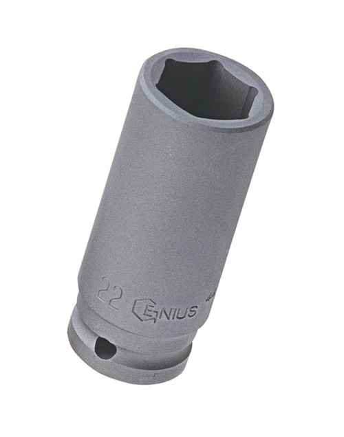 Genius Tools 1/2" Dr. 25mm Deep Impact Socket (CR-Mo) - 447825