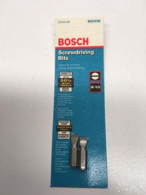 #8-10 1-Inch Slotted Insert Bit, 2-Pack (5-2 Piece Packs Total 10 Bits