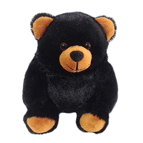 Wishpets Plush Soft Stuffed 6" Roly-Poly Pal Black Bear