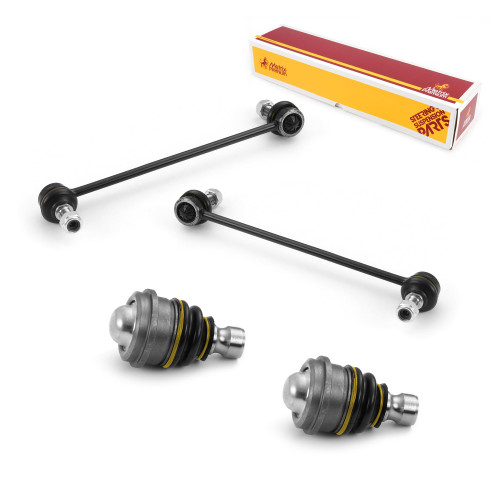 Metrix Premium 4PCS L/R Front Stabilizer Bar Link and L/R Front Lower Ball Joint K90376, K90413, K90375 Fits Hyundai Santa Fe