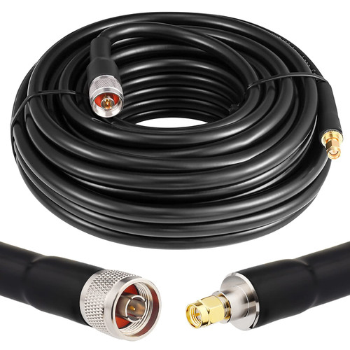 XRDS -RF KMR400 SMA to N Cable 50ft, N-Male to SMA-Male Connector Low Loss Extension Cable 50 Ohm SMA Cable for 3G/4G/5G/LTE/ADS-B/Ham/GPS/WiFi/RF Radio to Antenna Use (Not for TV) XRDS -RF KMR400 SMA to N Cable 50ft, N-Male to SMA-Male Connector Low Loss Extension Cable 50 Ohm SMA Cable for 3G/4G/5G/LTE/ADS-B/Ham/GPS/WiFi/RF Radio to Antenna Use (Not for TV)