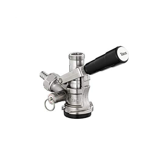 Talos BF KT85D-L D System Keg Tap Coupler, Silver
