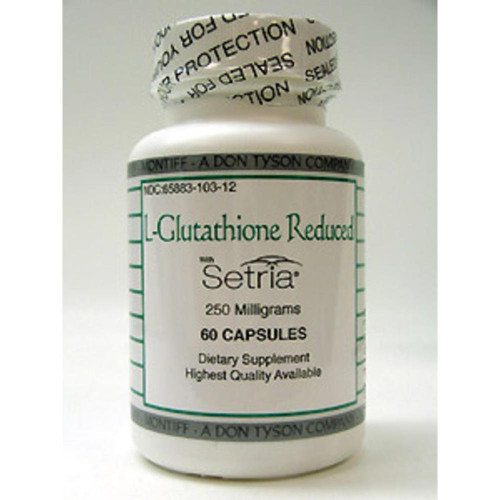 Montiff- L-Glutathione Reduced 250 mg 60 caps