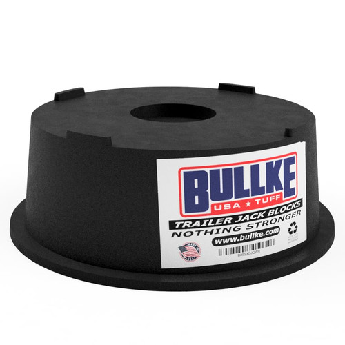New and Improved Design Trailer Jack Block Stand (Made in USA from 100% Recycle Plastic) Tested up to 18,000 lbs Stabilizing Pads | Strongest Blocks for RV 5th Wheel Camper, Post, Toung Jack