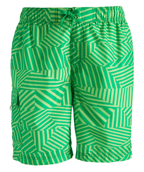Kanu Surf Men's Standard Apollo Swim Trunks (Regular & Extended Sizes), Static Green, Small