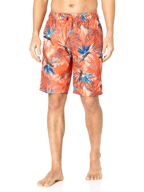 Kanu Surf Men's Infinite Swim Trunks (Regular & Extended Sizes), Paradise Coral, 2X