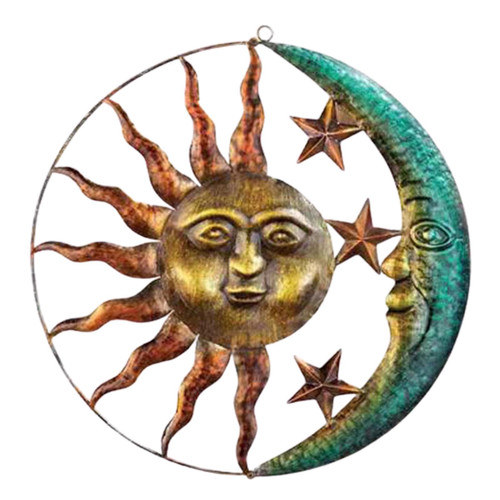 SKQOUI Sun Moon Star, Sun Face Metal Wall Art Decor Outdoor Indoor, Wall Decoration, Celestial Wall Decoration Sculpture SKQOUI Sun Moon Star, Sun Face Metal Wall Art Decor Outdoor Indoor, Wall Decoration, Celestial Wall Decoration Sculpture