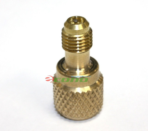 ACME AC R134a Brass Adapter Freon Fitting 1/4' Male to 1/2' Female w/ valve core