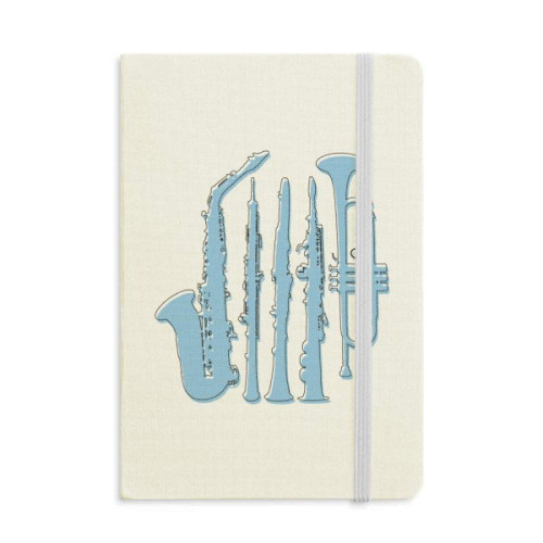 Music Classical Instrument Wind Instrument Notebook Official Fabric Hard Cover Classic Journal Diary