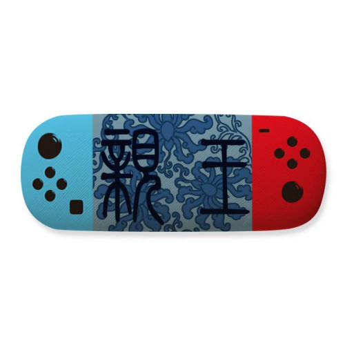 China Ancent Round Pattern Storage Glasses Case Creative Game Shell Holder