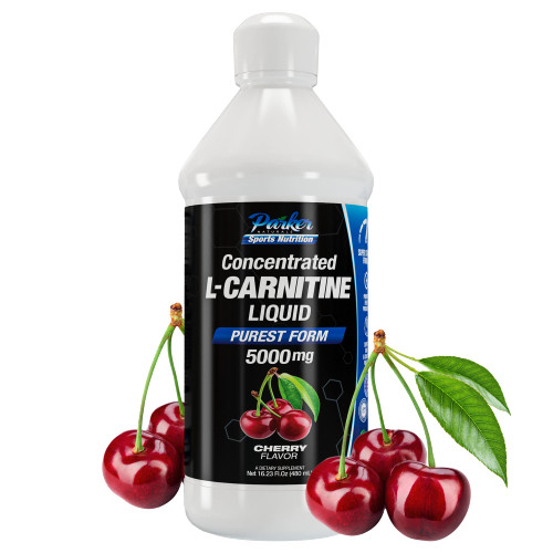 Parker Naturals L-Carnitine 5000 Mg Premium Dietary Supplement Liquid - 16 Oz All Natural Real Cherry Flavor