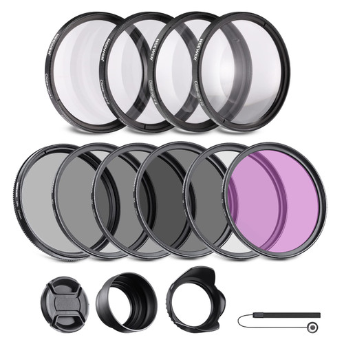 NEEWER 52mm ND/CPL/UV/FLD/Close Up Filter and Lens Accessories Kit with ND2 ND4 ND8, Close Up Filters(+1/+2/+4/+10), Tulip Lens Hood, Collapsible Rubber Lens Hood, Lens Cap, Filter Pouch NEEWER 52mm ND/CPL/UV/FLD/Close Up Filter and Lens Accessories Kit with ND2 ND4 ND8, Close Up Filters(+1/+2/+4/+10), Tulip Lens Hood, Collapsible Rubber Lens Hood, Lens Cap, Filter Pouch