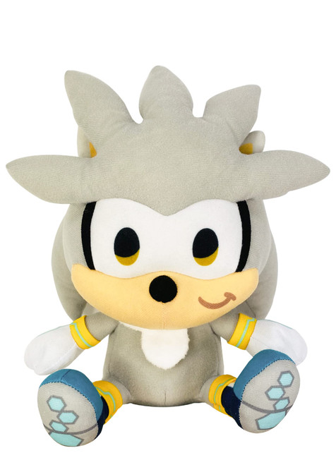 Great Eastern Entertainment Sonic The Hedgehog- SD Silver Sitting Plush 7" H Great Eastern Entertainment Sonic The Hedgehog- SD Silver Sitting Plush 7" H