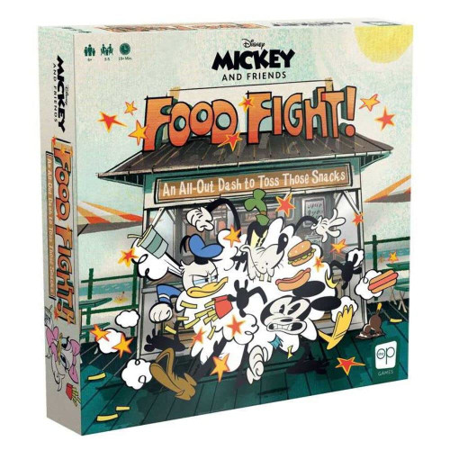 Disney Mickey and Friends Food Fight | Quick-Rolling Family Dice Game Featuring Mickey Mouse, Donald Duck, Minnie Mouse, Goofy, and Daisy Duck | Great Kids Game & Family Board Game Disney Mickey and Friends Food Fight | Quick-Rolling Family Dice Game Featuring Mickey Mouse, Donald Duck, Minnie Mouse, Goofy, and Daisy Duck | Great Kids Game & Family Board Game