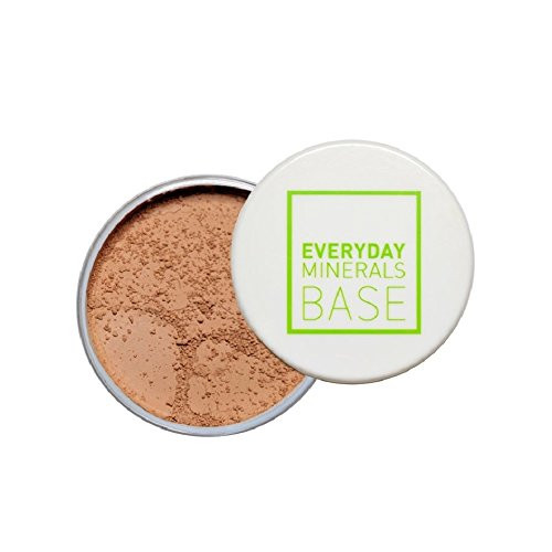 Everyday Minerals | Golden Almond 6W Jojoba Base Mineral Loose Powder Foundation |100% Vegan | Cruelty Free | Natural Mineral Makeup | Warm Undertones | Full Coverage | For Dry Skin Type