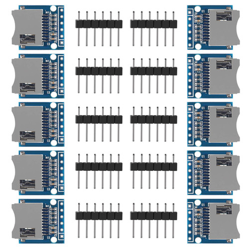 ACEIRMC 10pcs Micro SD SDHC TF Card Adapter Reader Module with SPI Interface Level Conversion Chip for Arduino