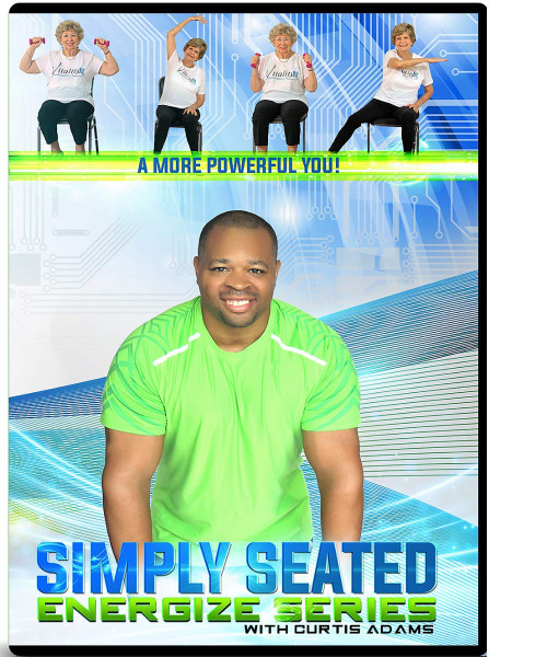 CHAIR EXERCISE DVD FOR SENIORS- Simply Seated is an invigorating Total Body Chair Workout. Warm up, Aerobic Endurance, Strengthening, Stretching. You will love this chair exercise for seniors DVDs CHAIR EXERCISE DVD FOR SENIORS- Simply Seated is an invigorating Total Body Chair Workout. Warm up, Aerobic Endurance, Strengthening, Stretching. You will love this chair exercise for seniors DVDs