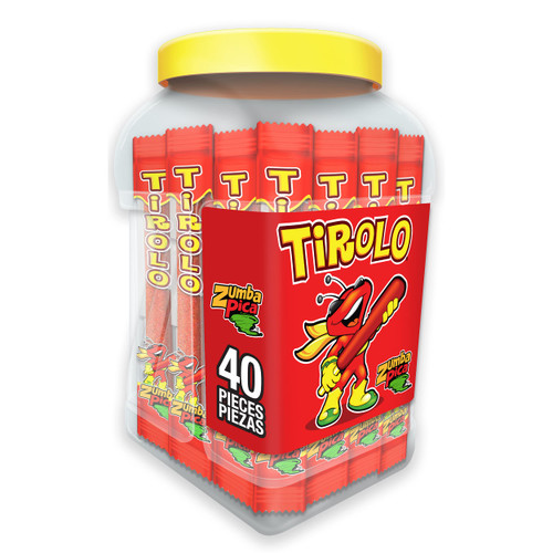 Zumba Pica Tirolo Tamarind Straw (40 Count) - Tamarindo Mexican Candy Sticks - Tamarindo Straws - Tamarind Candy - Tamarin Sticks - Tamarin Straws - Michelada Straws