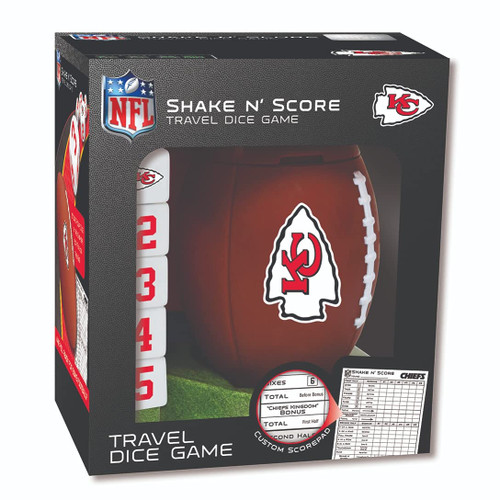 MasterPieces Game Day - NFL Kansas City Chiefs - Shake N' Score Dice Game