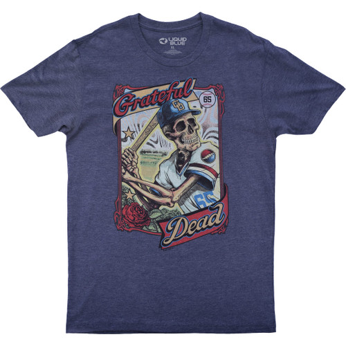 Liquid Blue Grateful Dead GD On Deck, Small Blue