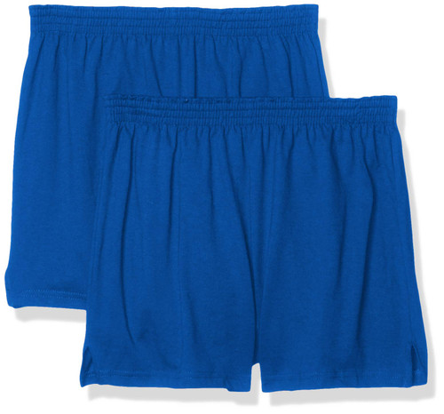 Soffe Juniors' Authentic Cheer Short, Royal, Medium, Pack of 2
