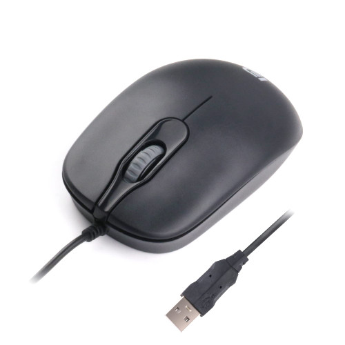 SGIN Wired Optical Computer Mouse, USB Wired Computer Mice for Computers laptops Mini Mouse for Computer Laptop(Black)