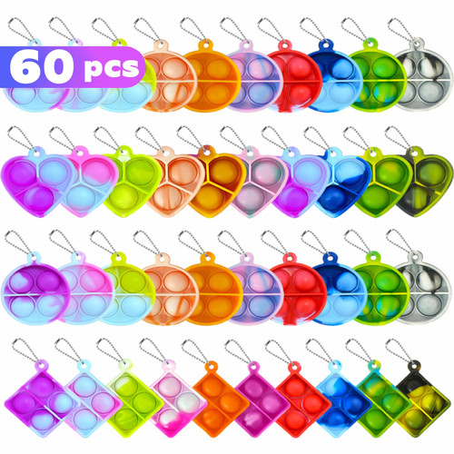 60Pcs Random Pop Fidget Toys Its Party Favors,Mini Pop Keychain It Fidget Toy Bulk Stress Toys Classroom Prizes Pop Fidget Keychain Stocking Stuffers Birthday Carnival Treasure Reliever Anti-Anxiety 60Pcs Random Pop Fidget Toys Its Party Favors,Mini Pop Keychain It Fidget Toy Bulk Stress Toys Classroom Prizes Pop Fidget Keychain Stocking Stuffers Birthday Carnival Treasure Reliever Anti-Anxiety