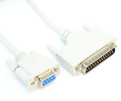 MyCableMart 6ft Serial DB9 Female to DB25 RS232 Male Cable