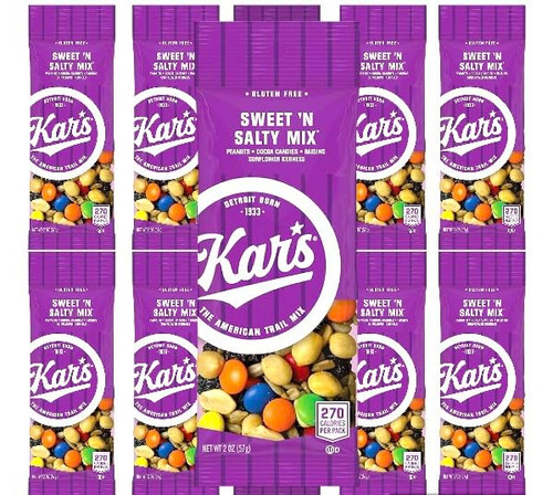 Kar's Trail Mix, Sweet 'N Salty, 2oz Pouches (10 Count)