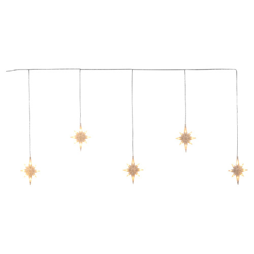 LumaBase Electric North Star LED Curtain String Lights