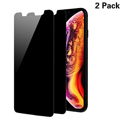 Webeli [2-Pack] iPhone Xs & iPhone X Privacy Screen Protector, Anti Spy Anti-Glare Tempered Glass for iPhone X/XS 5.8-inch