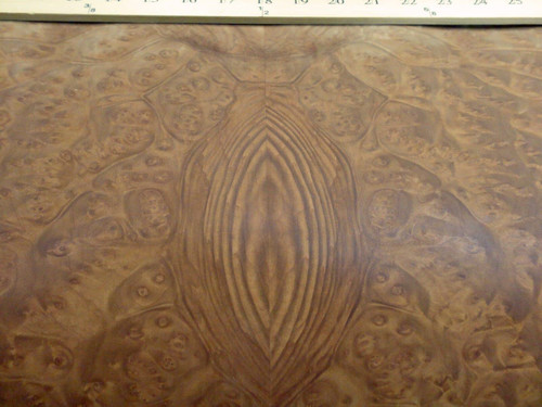 Madrone Burl Wood Veneer 6" x 11" raw no Backing 1/42" Thickness "AA" Grade