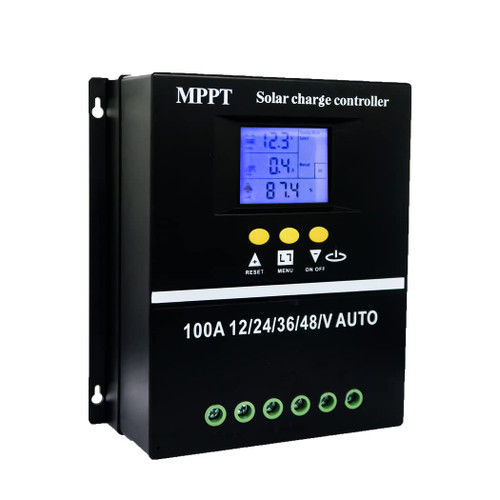Y&H 80A MPPT Solar Charge Controller 12V 24V 36V 48V LCD Display Battery Intelligent Regulator Max 100V Input Dual USB for Lead-Acid/Lithium