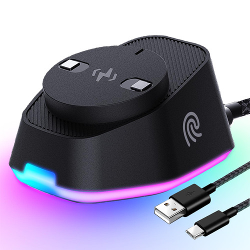 VeoryFly Charging Dock for Logitech Mouse G Pro X Superlight Wireless GPW1 2 G502 G502X Lightspeed G502X Plus G502 Hero G703 G703 Hero G903 G903 Hero G403 Logi Gaming Charger RGB Lights