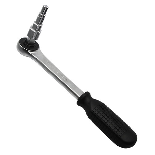 YOUSEMOT Ratchet Wrench Valve Pumping Disassembly, 10-21mm Radiator Valve Ratchet Wrench Carbon Steel Pagoda Head Wrench Valves Joints Repair Tool