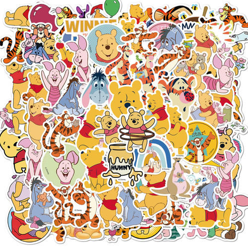 100PCS Cute Bear Stickers, Exquisite Cartoon Stickers Waterproof Vinyl Stickers for Kids Teens Adults Water Bottle Skateboard