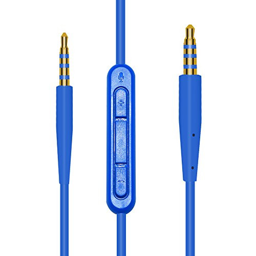 Replacement Audio Cable Cord Wire Compatible Bose On-Ear 2/OE2/OE2i/QC25/QC35/Soundlink/SoundTrue Headphones (Blue) Replacement Audio Cable Cord Wire Compatible Bose On-Ear 2/OE2/OE2i/QC25/QC35/Soundlink/SoundTrue Headphones (Blue)