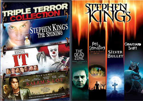 Stephen King Collection Stephen King Collection The Dead Zone, Pet Cemetery, Graveyard Shift, Silver Bullet, Movie IT / The Shining / Salem's Lot DVD the Master of Horror Feature bundle