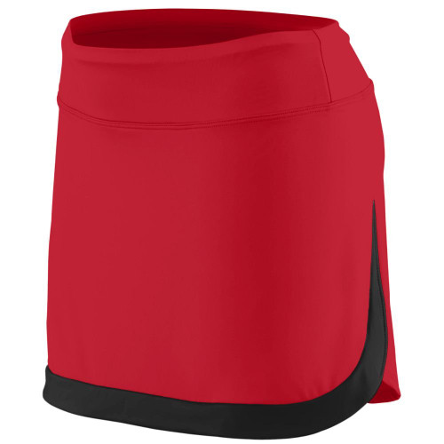 Augusta Sportswear Women's Action Color Block Skort 2XL Red/Black