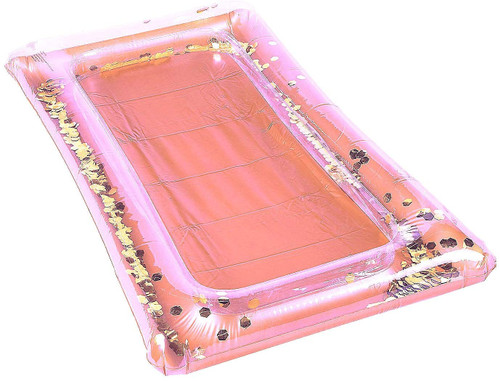 Forum Novelties Party Buffet Inflatable Cooler, 4.5 Feet x 28", Pink With Confetti