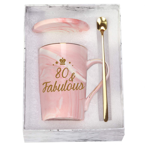 Toshiy 80th Birthday Gifts for Women 80 and Fabulous Mug Fabulous 80th Birthday Mug 80 Fabulous Mug 80th Anniversaries Gifts 80th Gifts Idea for Women Her Wife Mom Grandma Sister Bff Friend 14 Ounce Toshiy 80th Birthday Gifts for Women 80 and Fabulous Mug Fabulous 80th Birthday Mug 80 Fabulous Mug 80th Anniversaries Gifts 80th Gifts Idea for Women Her Wife Mom Grandma Sister Bff Friend 14 Ounce